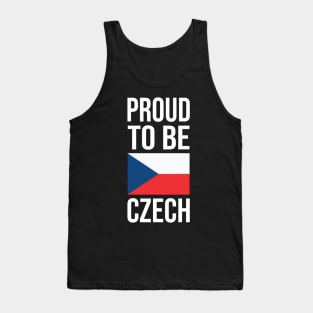 Proud to be Czech - Czechia Flag Tank Top